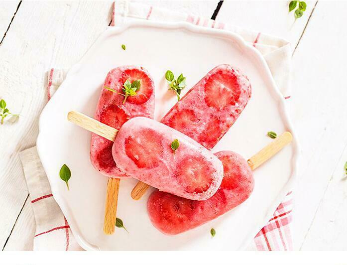 8 Cell Silicone Ice Cream Mold Juice Popsicle Maker Ice Lolly Pop Mould + Sticks - Fresh Stock Dated February 2026