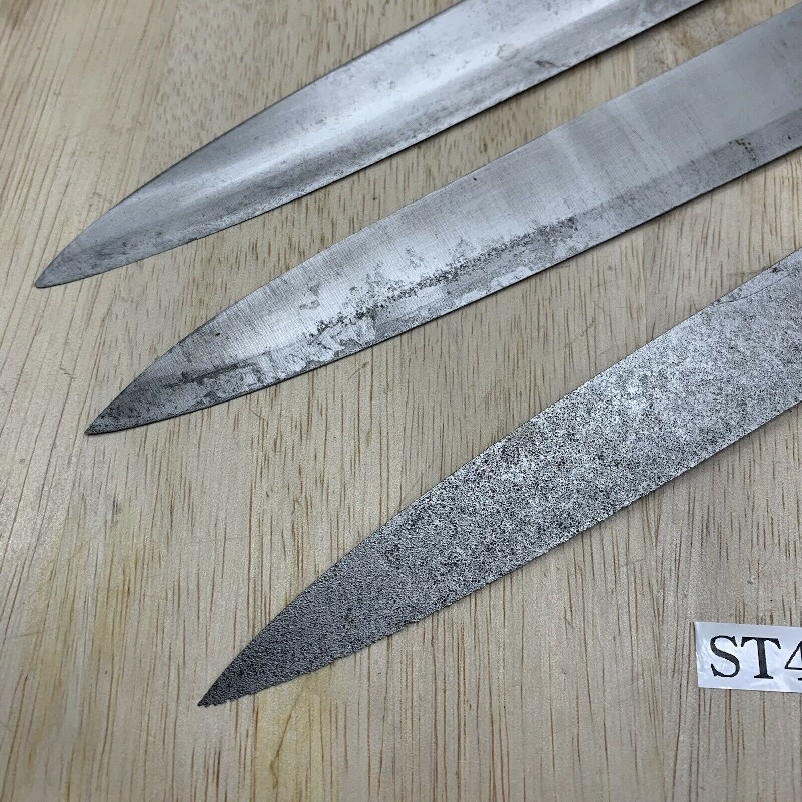 Damaged Lot of three Japanese Chef's Kitchen Knives  From Japan ST499 - Fresh Stock Dated January 2026