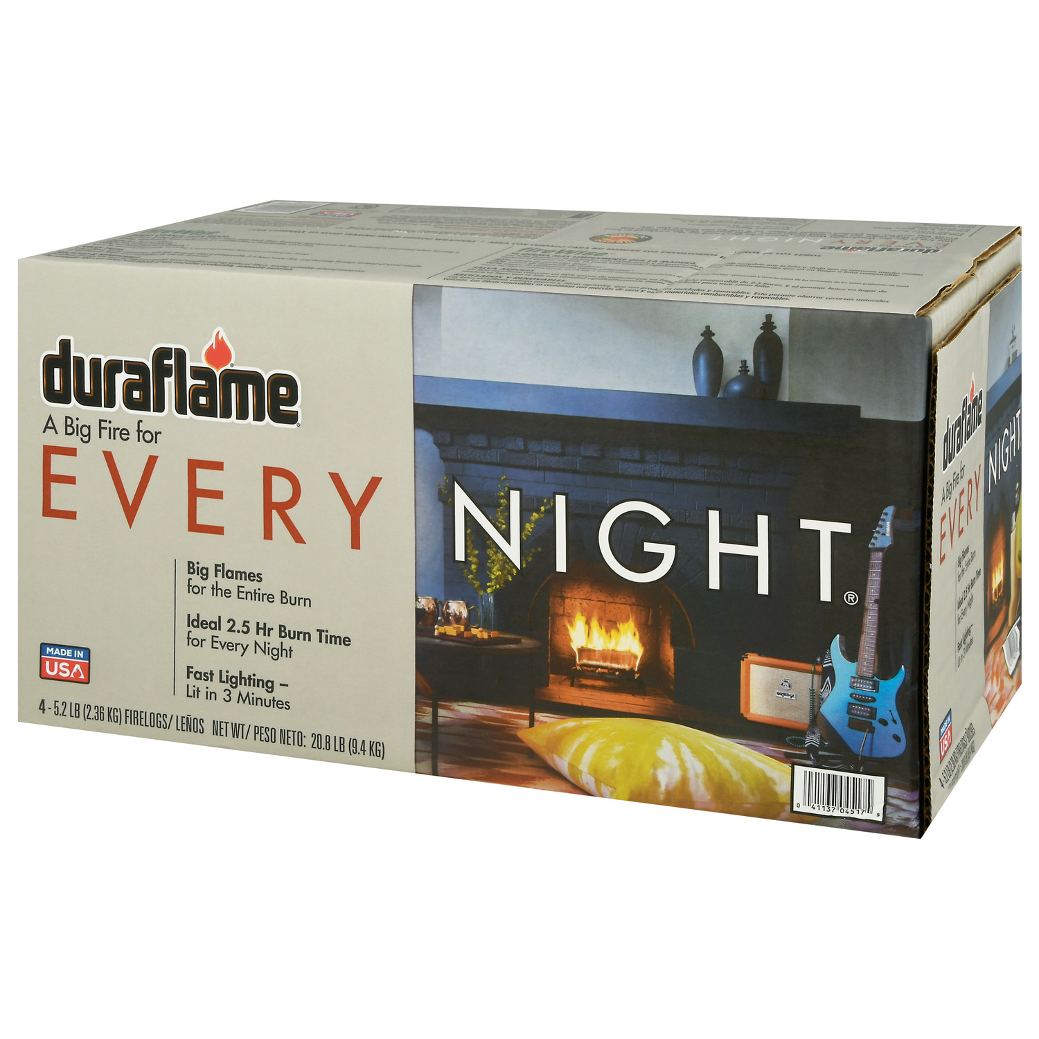 Duraflame Every Night 4 Pack 5.2 Lb Firelogs - Fresh Stock Dated January 2026