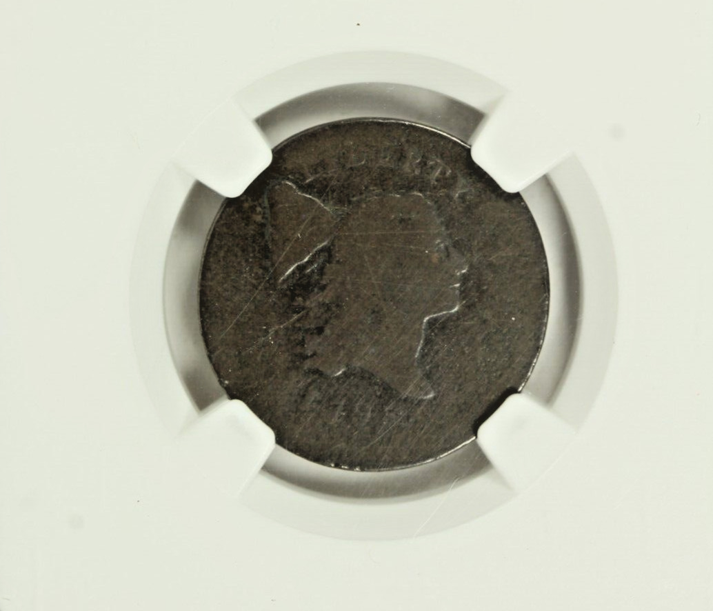 1795 Flowing Cap Half Cent No Pole Thin C-6a Reverse Misaligned : NGC G4 BN - Fresh Stock Dated December 2025