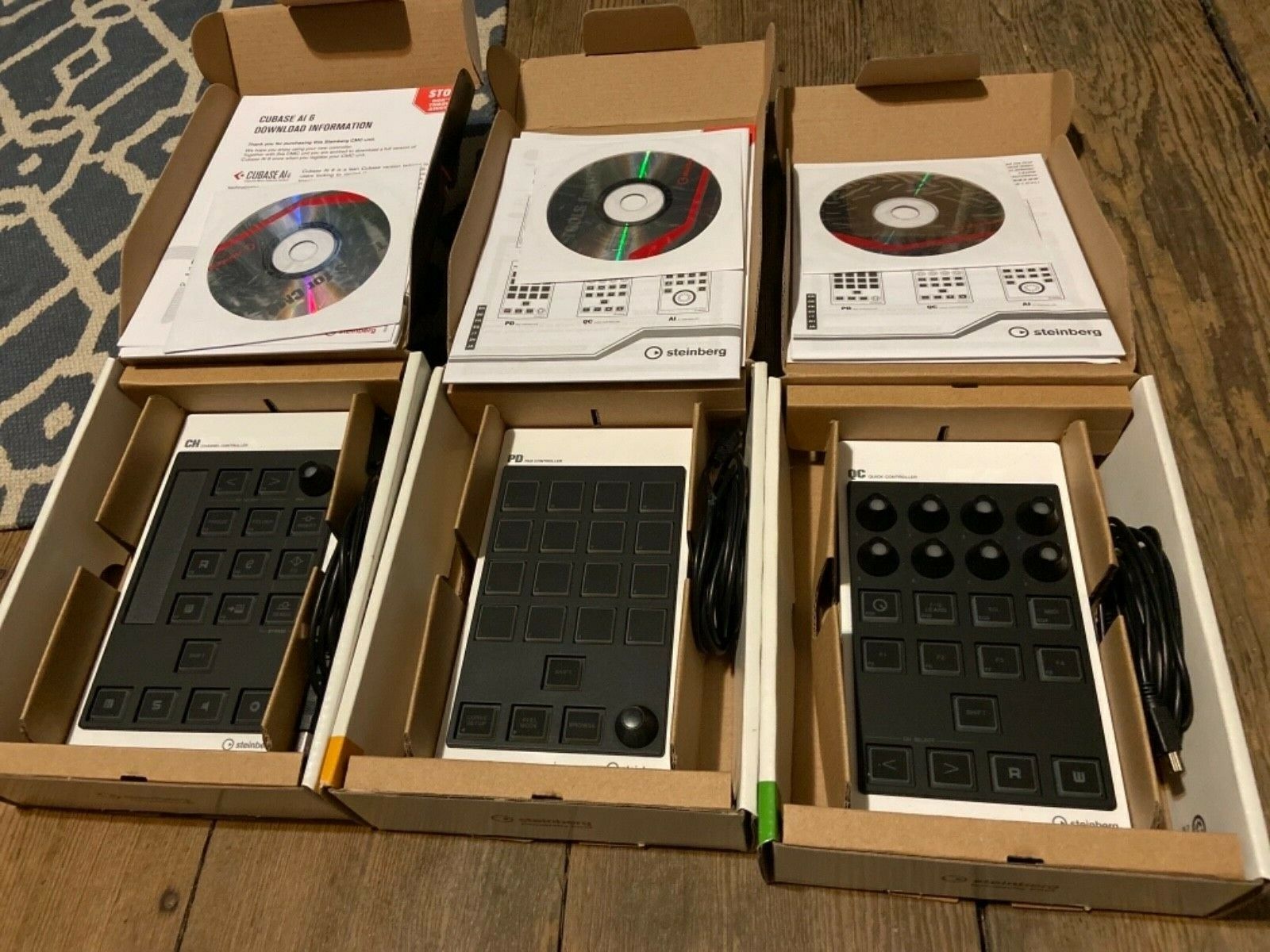 Steinberg CMC  QC CH PD set of 3 for Cubase and Nuendo - Fresh Stock Dated December 2025