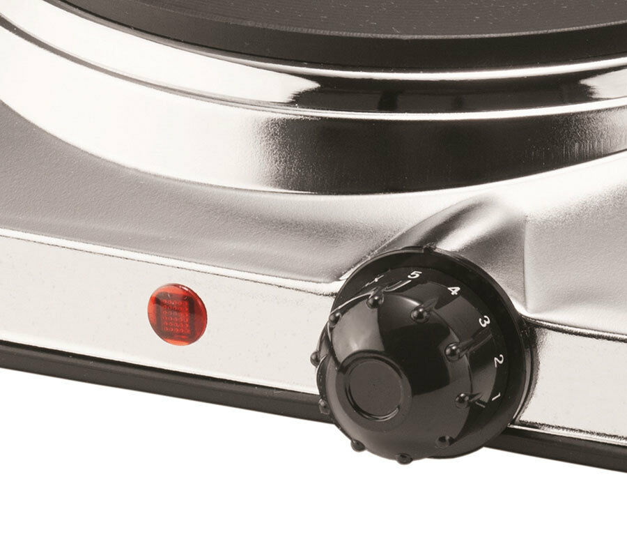 BRAND NEW Brentwood TS-372 Electric Twin Burner - Chrome, Stainless Steel - Fresh Stock Dated February 2026