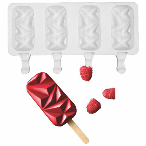 Silicone Geometric Cakesicle Mould Popsicle Lolly Frozen Dessert Maker Cake Mold - Fresh Stock Dated January 2026