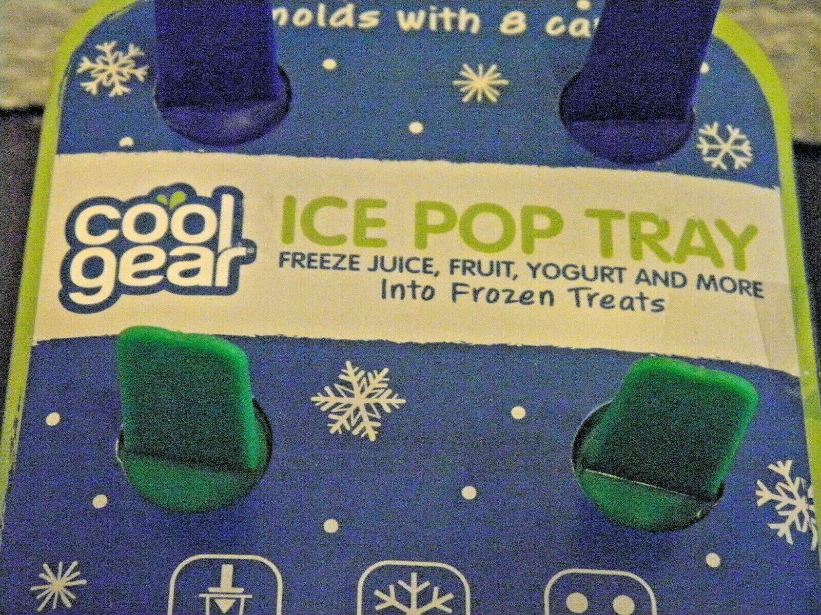 1 NEW COOL GEAR 8 COUNT ICE POP TRAY MAKES 8 POPS FOR PUDDING JUICE YOGURT &MORE - Fresh Stock Dated February 2026