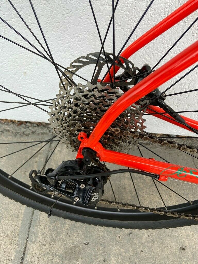 gravel bike 54 Breezer bright orange size is medium large - Fresh Stock Dated December 2025