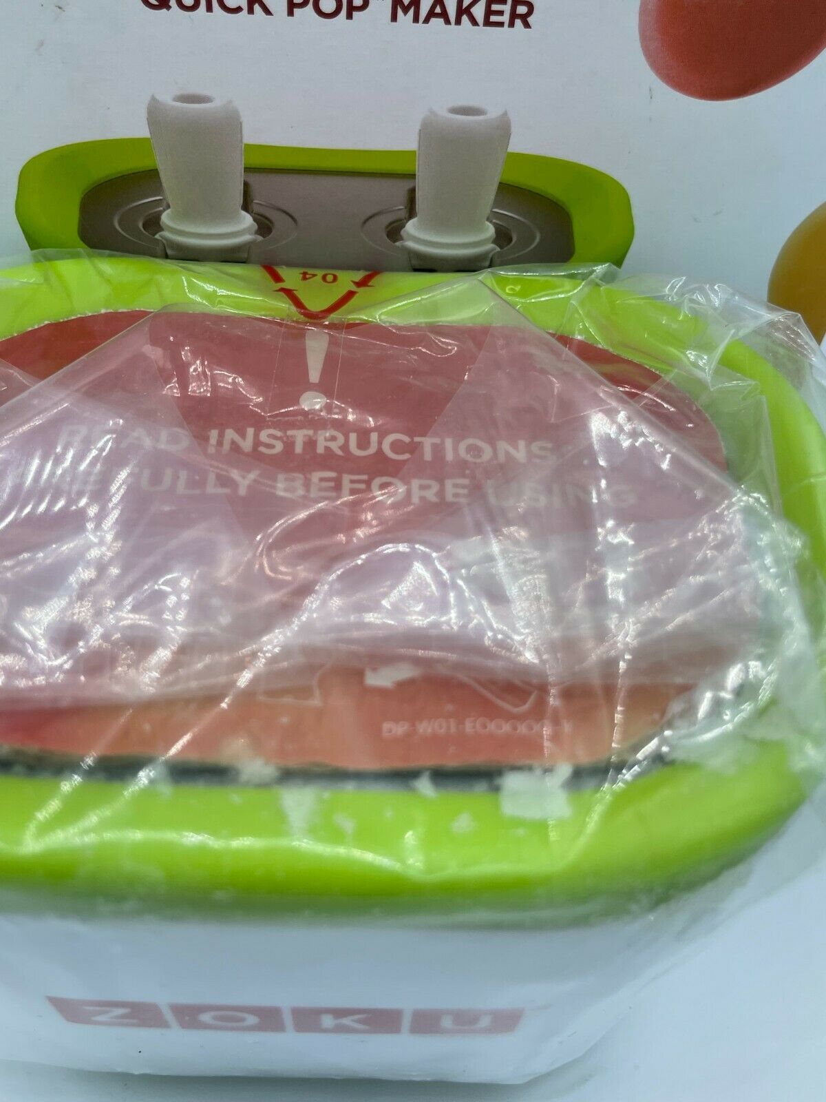 ZOKU Duo Double Two Quick Pop Maker White & Green Accessories Book Manual NEW - Fresh Stock Dated February 2026