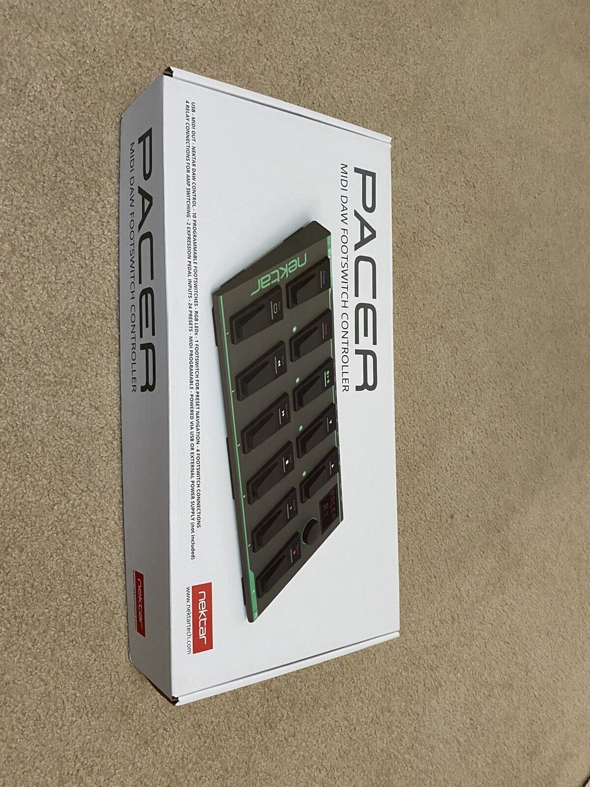 Nektar Pacer MIDI DAW Footswitch Controller - Fresh Stock Dated December 2025