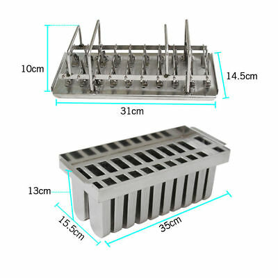 Set Of 20 Stainless Steel Ice Lolly Popsicle  Pop Molds Ice Cream Stick Holder - Fresh Stock Dated January 2026