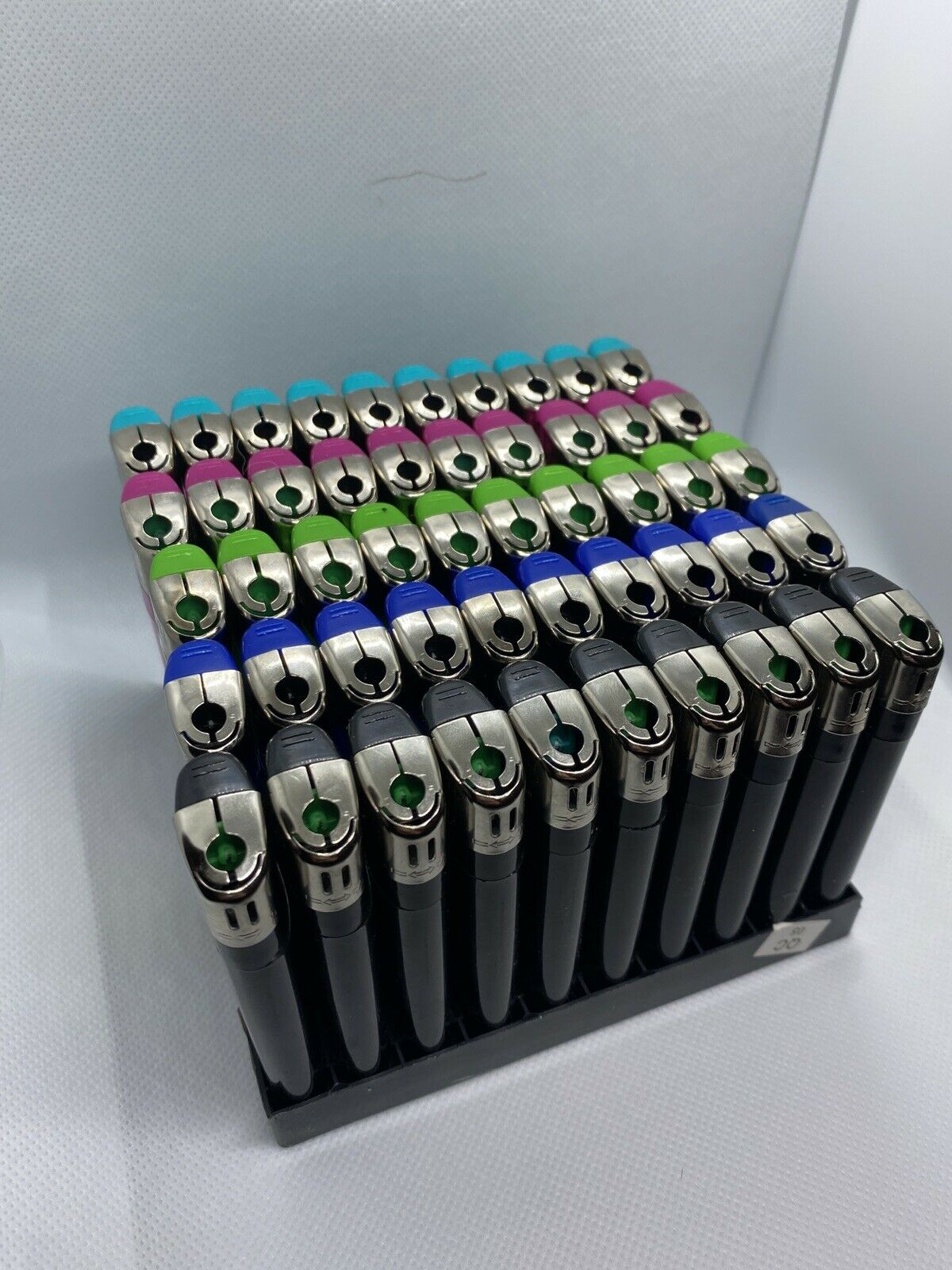 50 Pack Push Lighters display case - Fresh Stock Dated December 2025