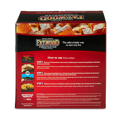 Betterwood Products 9910 Fatwood 10-Pound Natural Wood Firestarter (4 Pack) - Fresh Stock Dated December 2025