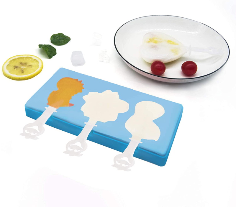 3Pack Silicone Popsicle Molds with Lid for Kids, BPA Free, Homemade Ice Cream - Fresh Stock Dated February 2026
