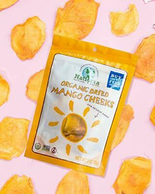 NATIERRA Organic Dried Mango Cheeks | No Sugar Added | Non-GMO & Vegan | 8 Ou... - Fresh Stock Dated January 2026