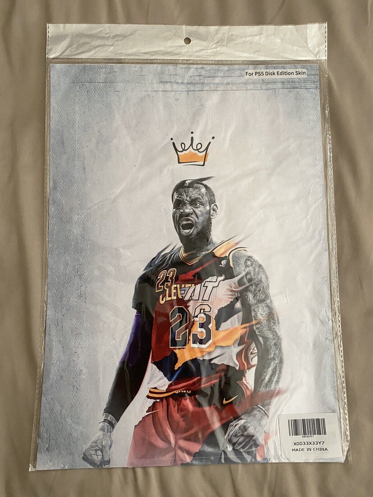 New PS5 Disk Edition Skin Lebron James Lakers Cleveland Miami - Fresh Stock Dated February 2026