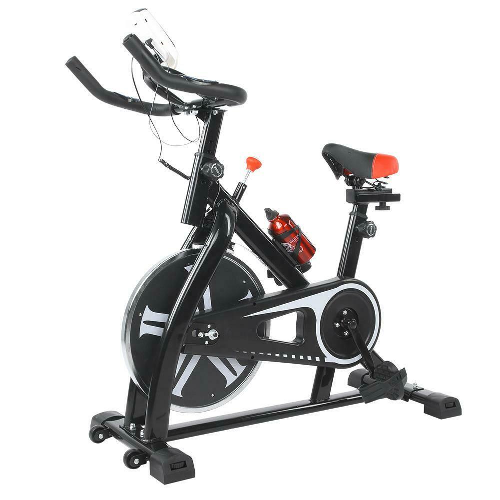 Exercise Bike Stationary Bicycle Indoor Cycling Cardio Fitness Workout Gym Black - Fresh Stock Dated January 2026