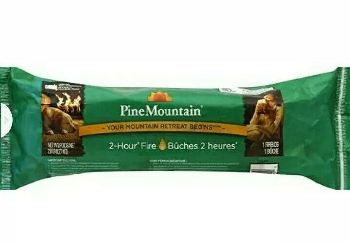 Pine Mountain Traditional Firelog, 2-Hour Burn Time, Fire Wood - Fresh Stock Dated January 2026