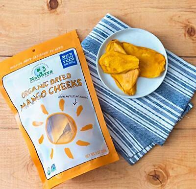 NATIERRA Organic Dried Mango Cheeks | No Sugar Added | Non-GMO & Vegan | 8 Ou... - Fresh Stock Dated January 2026