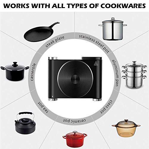 CUSIMAX Electric Hot Plate for Cooking Portable Single Burner 1500W Cast Iron... - Fresh Stock Dated February 2026
