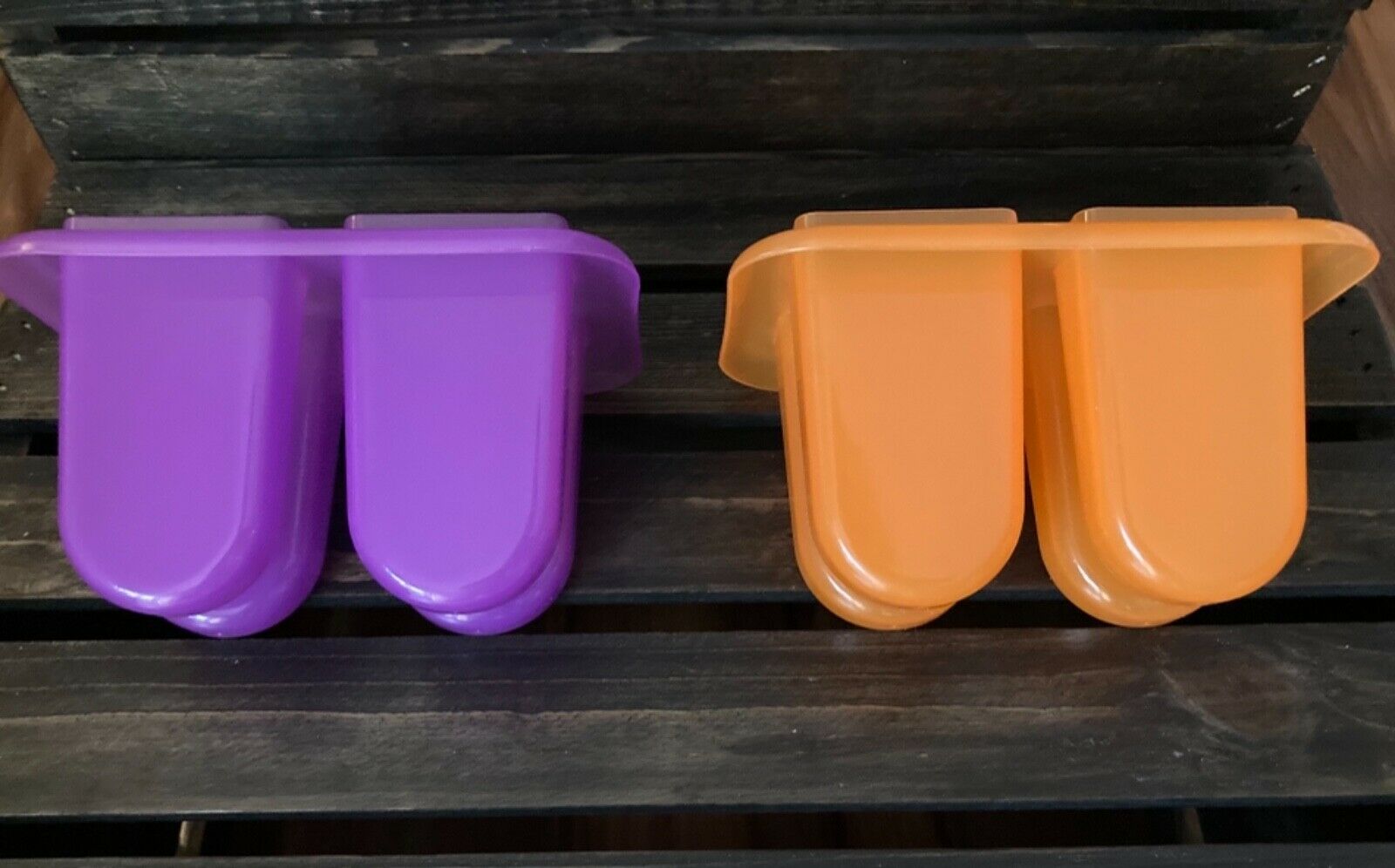 Popsicle Ice Pop Molds Orange Kitty Cat and Purple Owl Handles PreOwned - Fresh Stock Dated February 2026