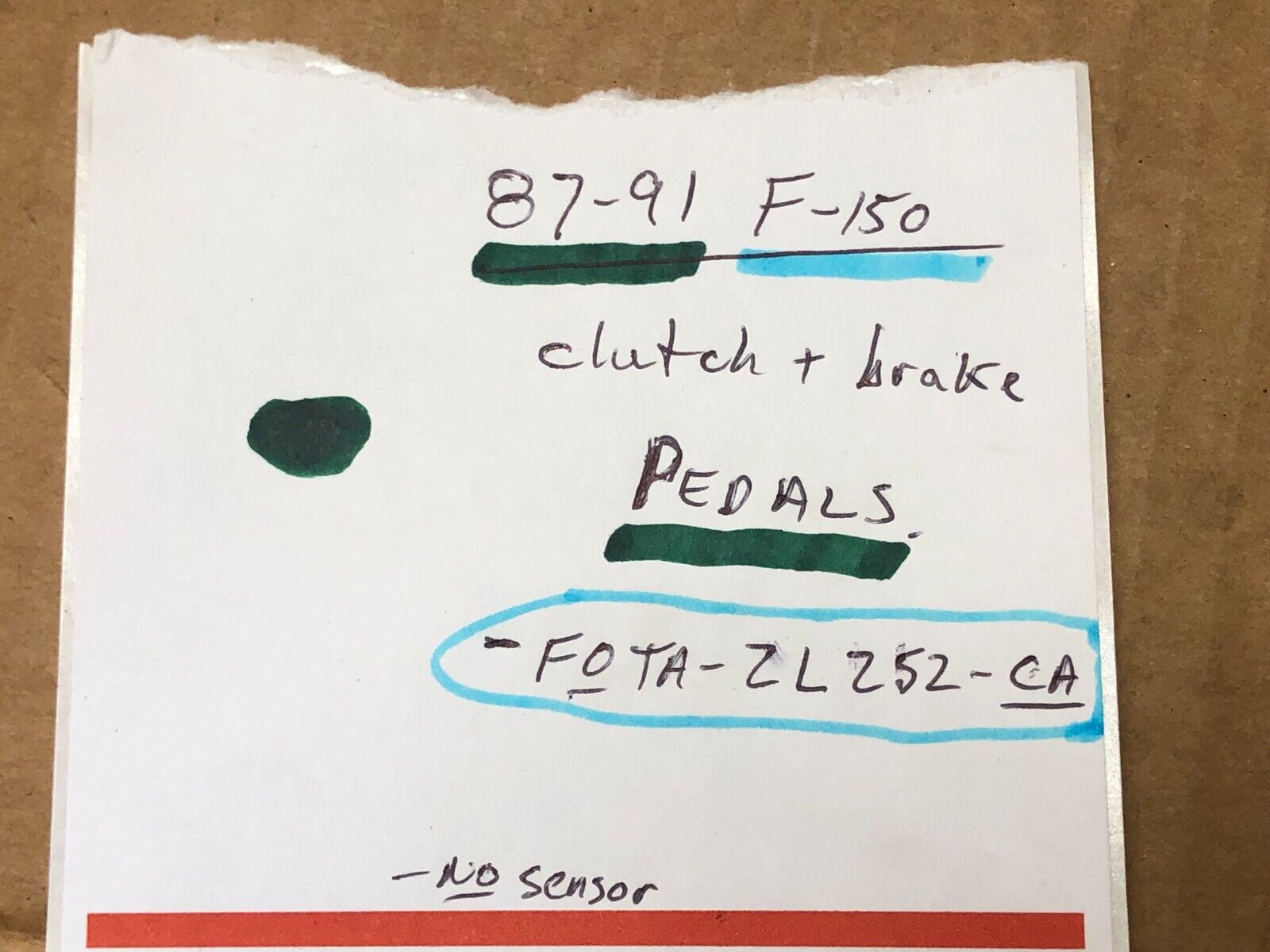 87-91 Ford F-150 - 5 speed manual CLUTCH + BRAKE PEDAL pedals - M5od-R2 / ZF-5 - Fresh Stock Dated December 2025