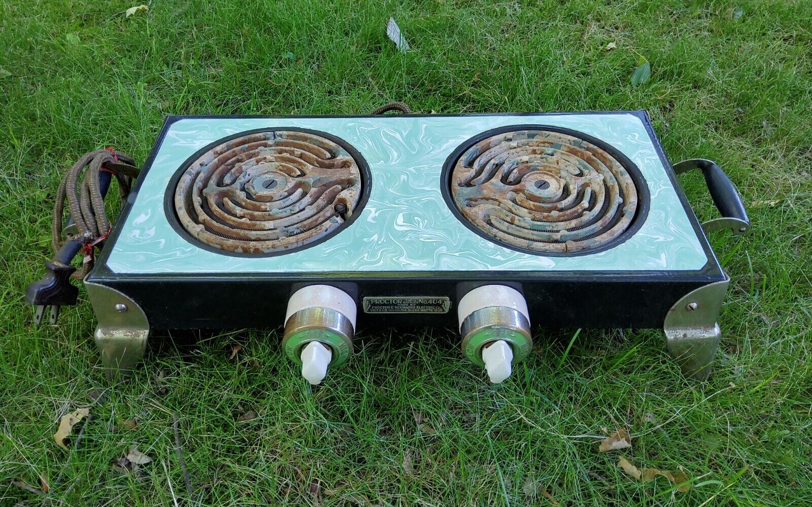 ANTIQUE VINTAGE PROCTOR TWIN HOT-PLATE NO. 404 - Fresh Stock Dated February 2026