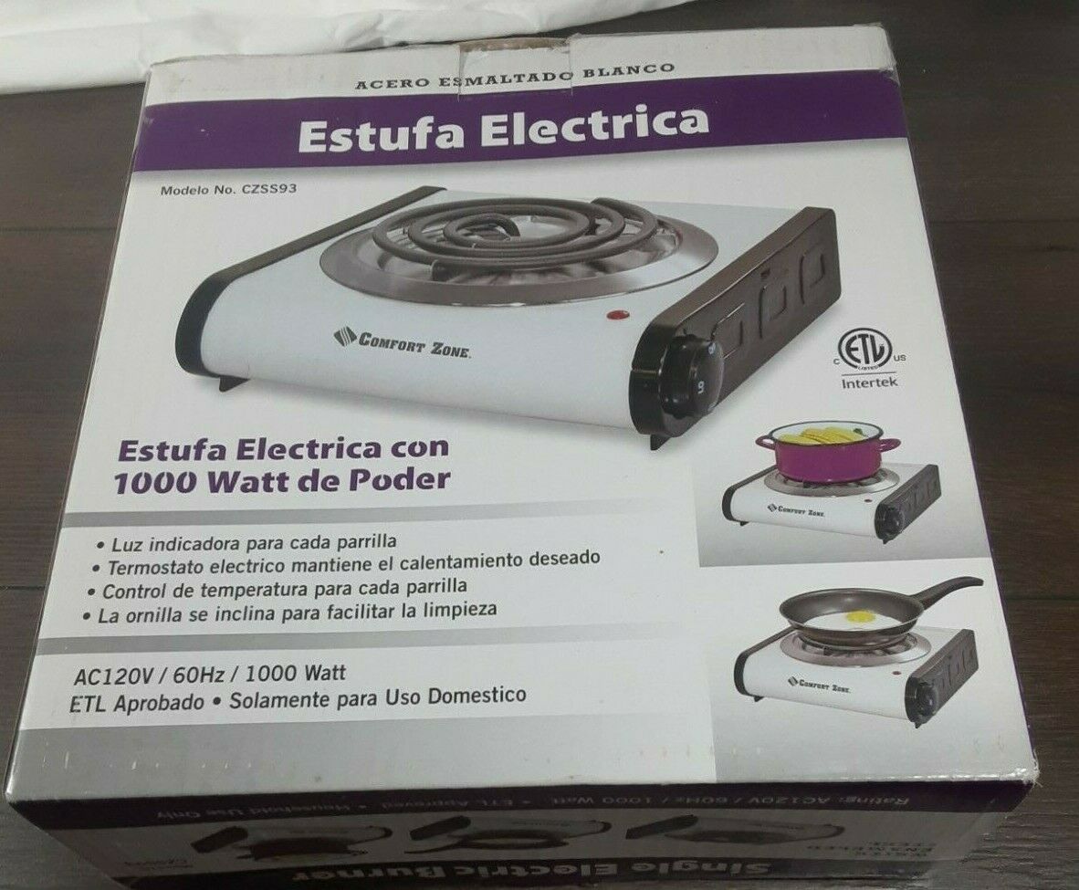 Portable Single Burner Electric Hot Plate 1000W - Fresh Stock Dated February 2026