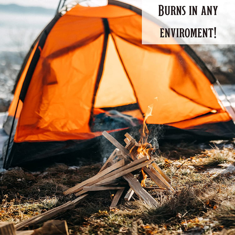 Billy Buckskin Co. Fatwood Fire Starter Sticks | Easy & Safe Fire Starter | Star - Fresh Stock Dated December 2025