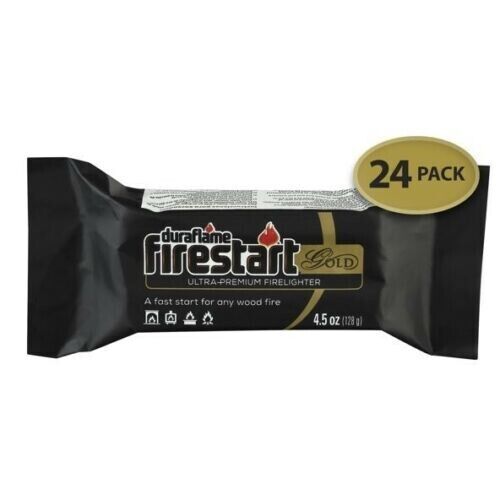 Duraflame Firestart Gold Ultra Premium Fire Starter 24-Pk Just light the wrapper - Fresh Stock Dated January 2026