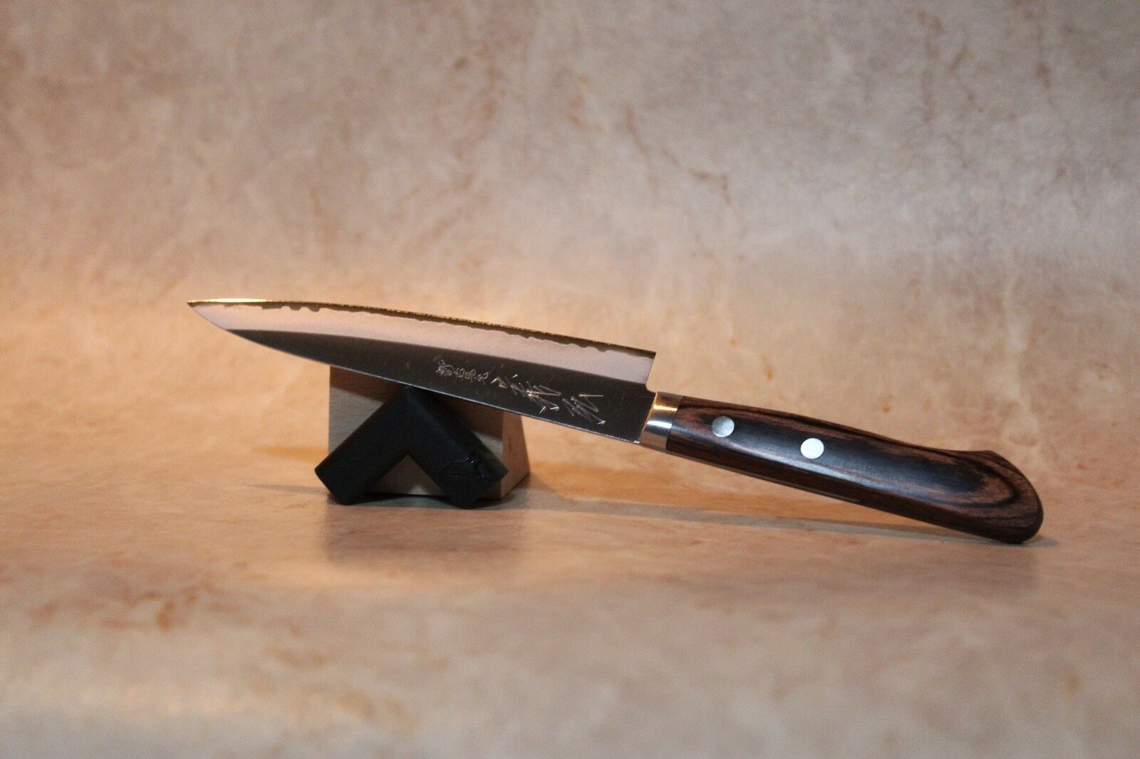 Sakai Japanese Kitchen Knives: Yoshihiro Gold Knife: VG-1 Petty knife USA - Fresh Stock Dated January 2026