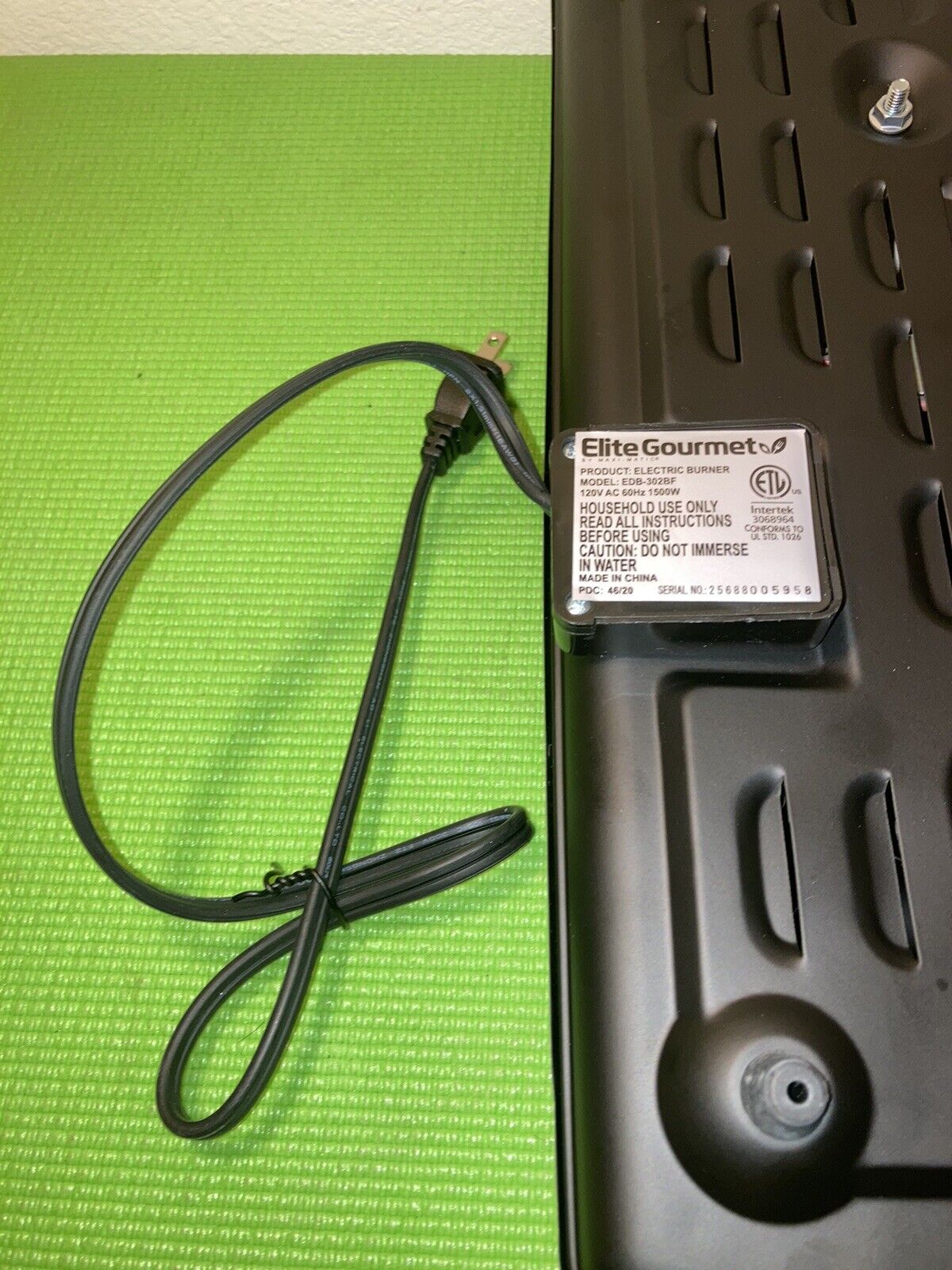 Elite Gourmet By Maxi-Matic Countertop Electric Hot Burner Double With Control ￼ - Fresh Stock Dated February 2026