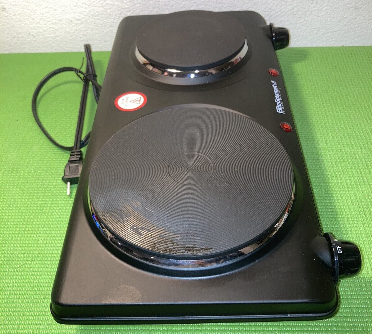 Elite Gourmet By Maxi-Matic Countertop Electric Hot Burner Double With Control ￼ - Fresh Stock Dated February 2026