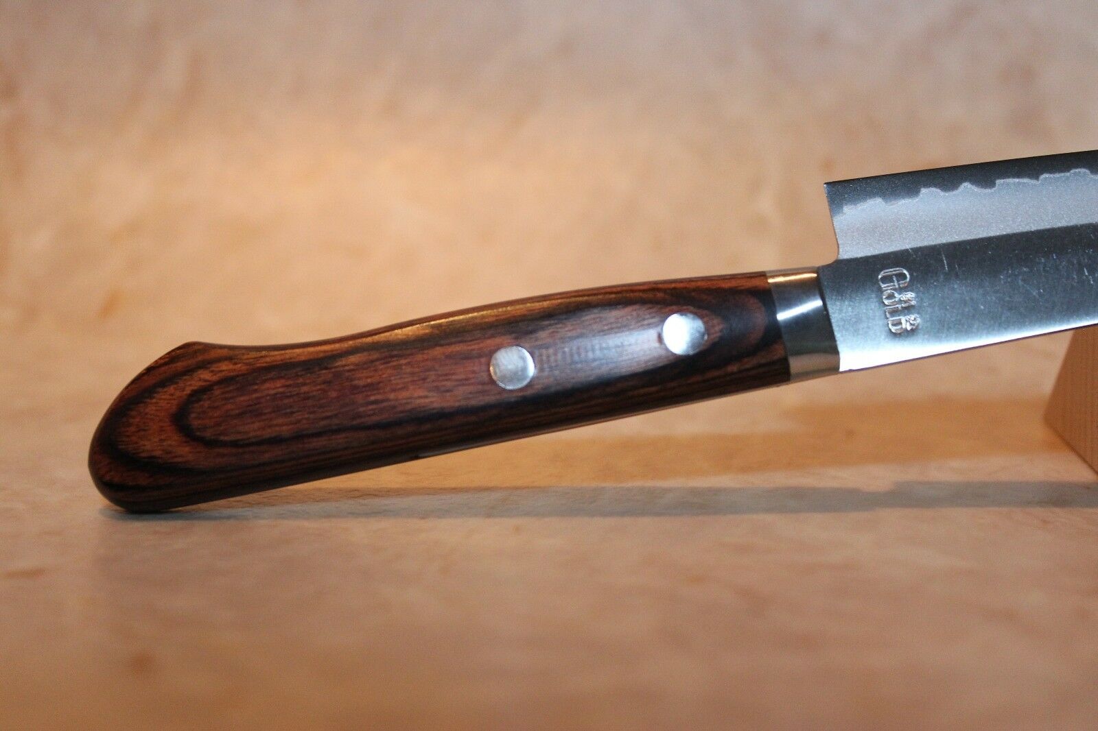 Sakai Japanese Kitchen Knives: Yoshihiro Gold Knife: VG-1 Petty knife USA - Fresh Stock Dated January 2026