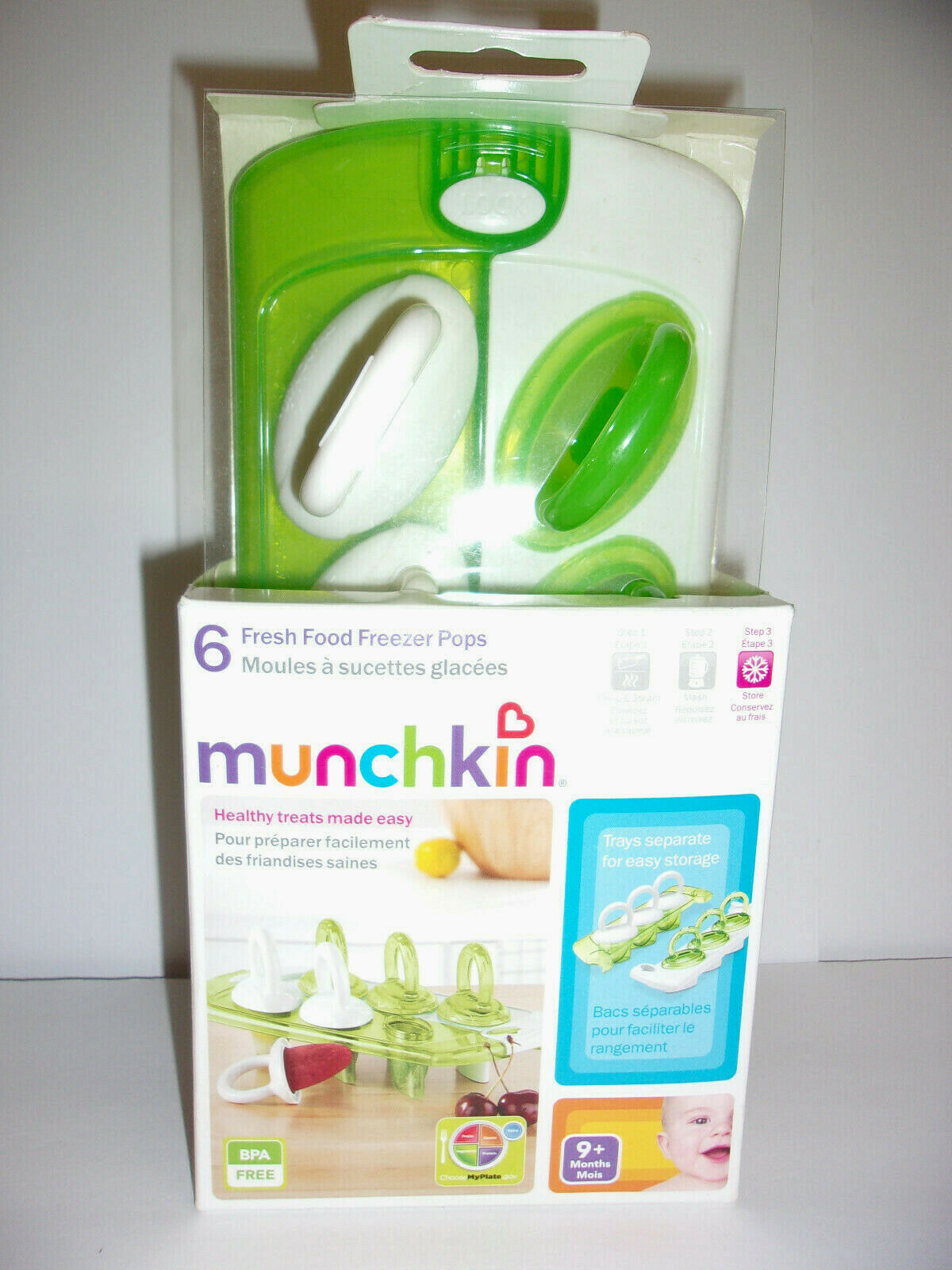 Munchkin ~ 6 Fresh Food Freezer Pops (Healthy Treats Made Easy) New! - Fresh Stock Dated February 2026