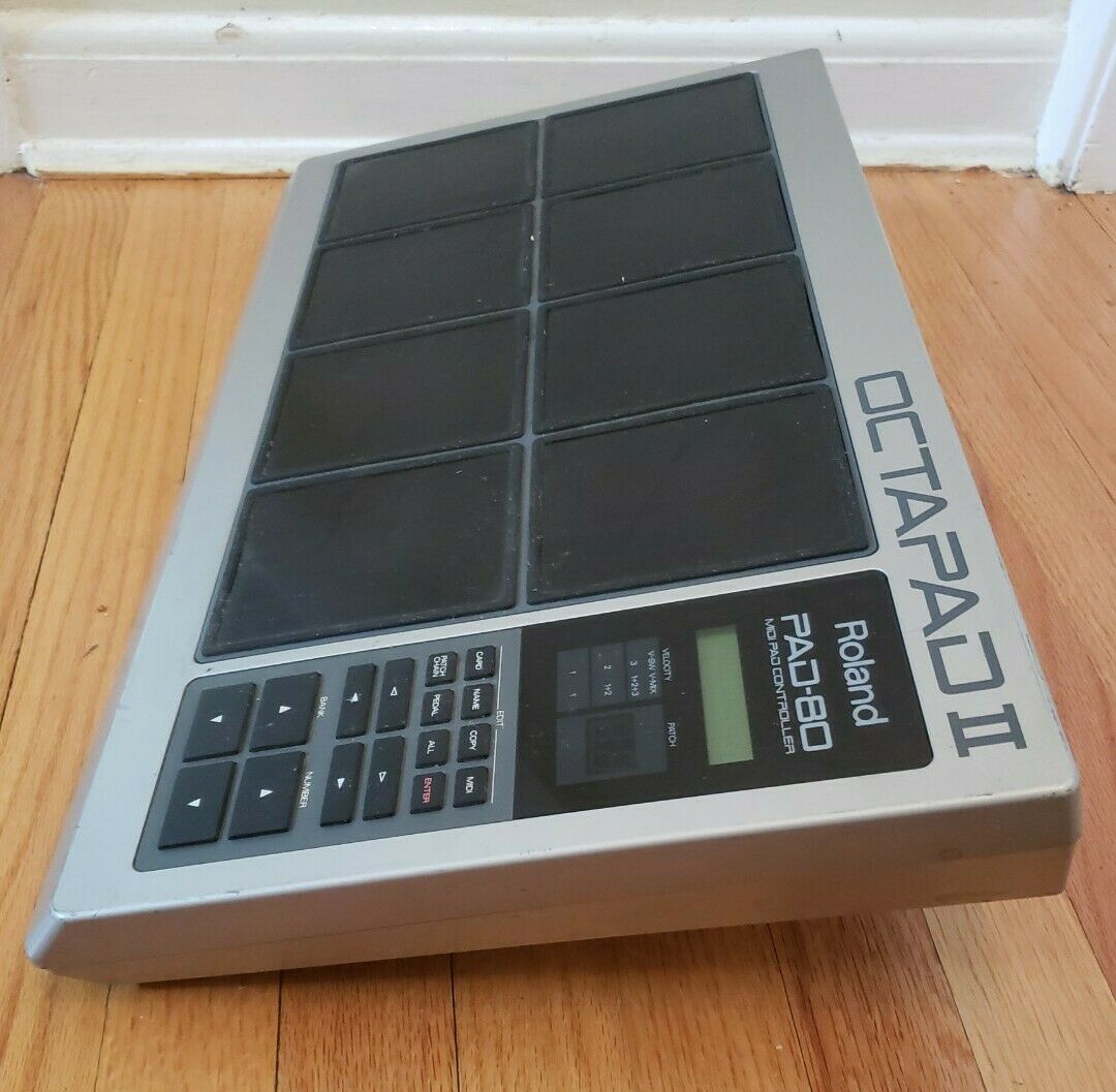 Roland Octopad II PAD-80 No Power Chord As IS Parts Repair - Fresh Stock Dated December 2025