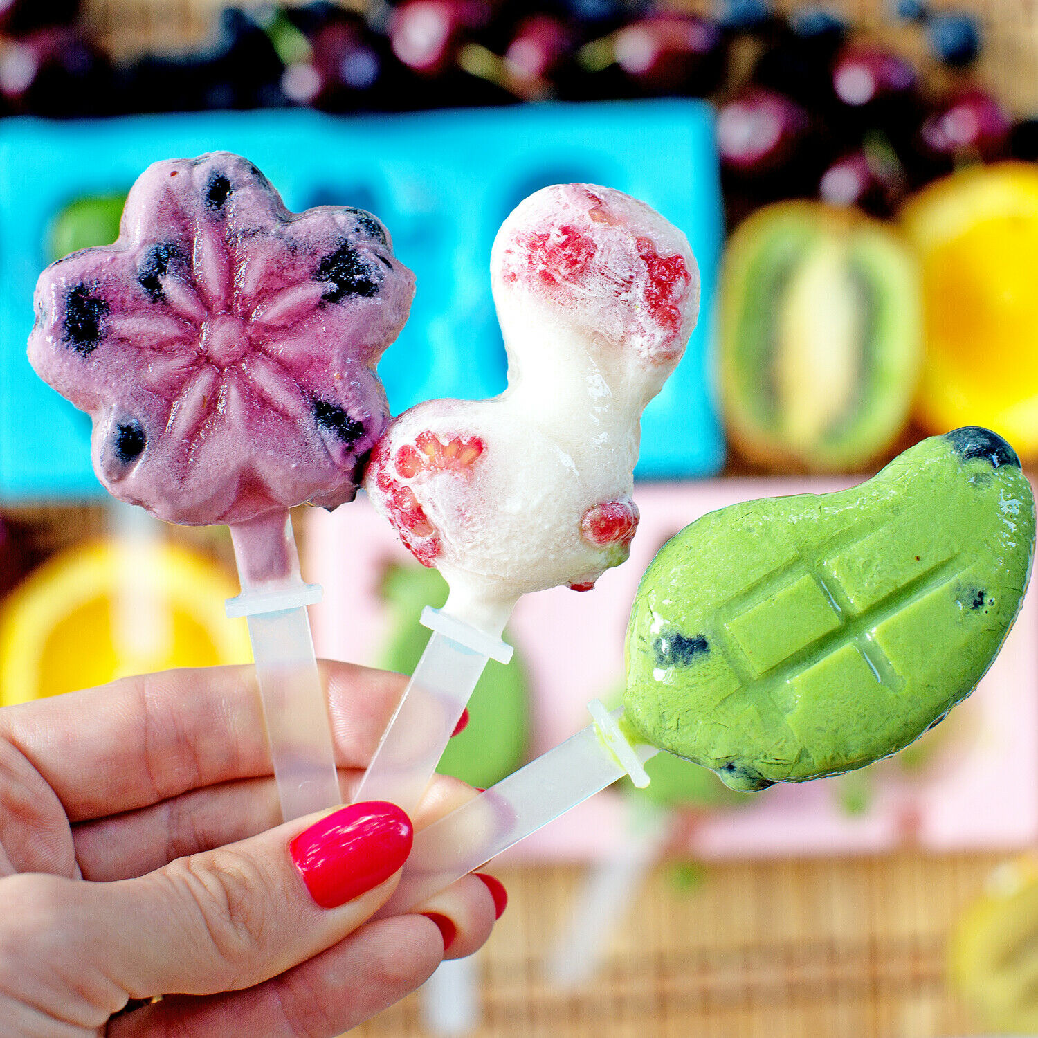 Homemade Popsicle Molds for Kids Silicone Easy Release Frozen Ice Pop Maker Set - Fresh Stock Dated February 2026