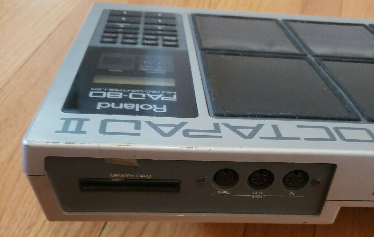 Roland Octopad II PAD-80 No Power Chord As IS Parts Repair - Fresh Stock Dated December 2025