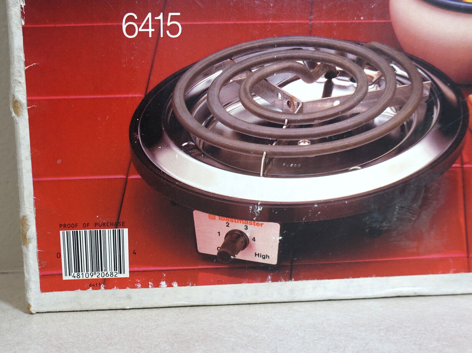 Toastmaster Basic Burner 6415 Single Electric Burner USA Made New Old Stock Box - Fresh Stock Dated February 2026