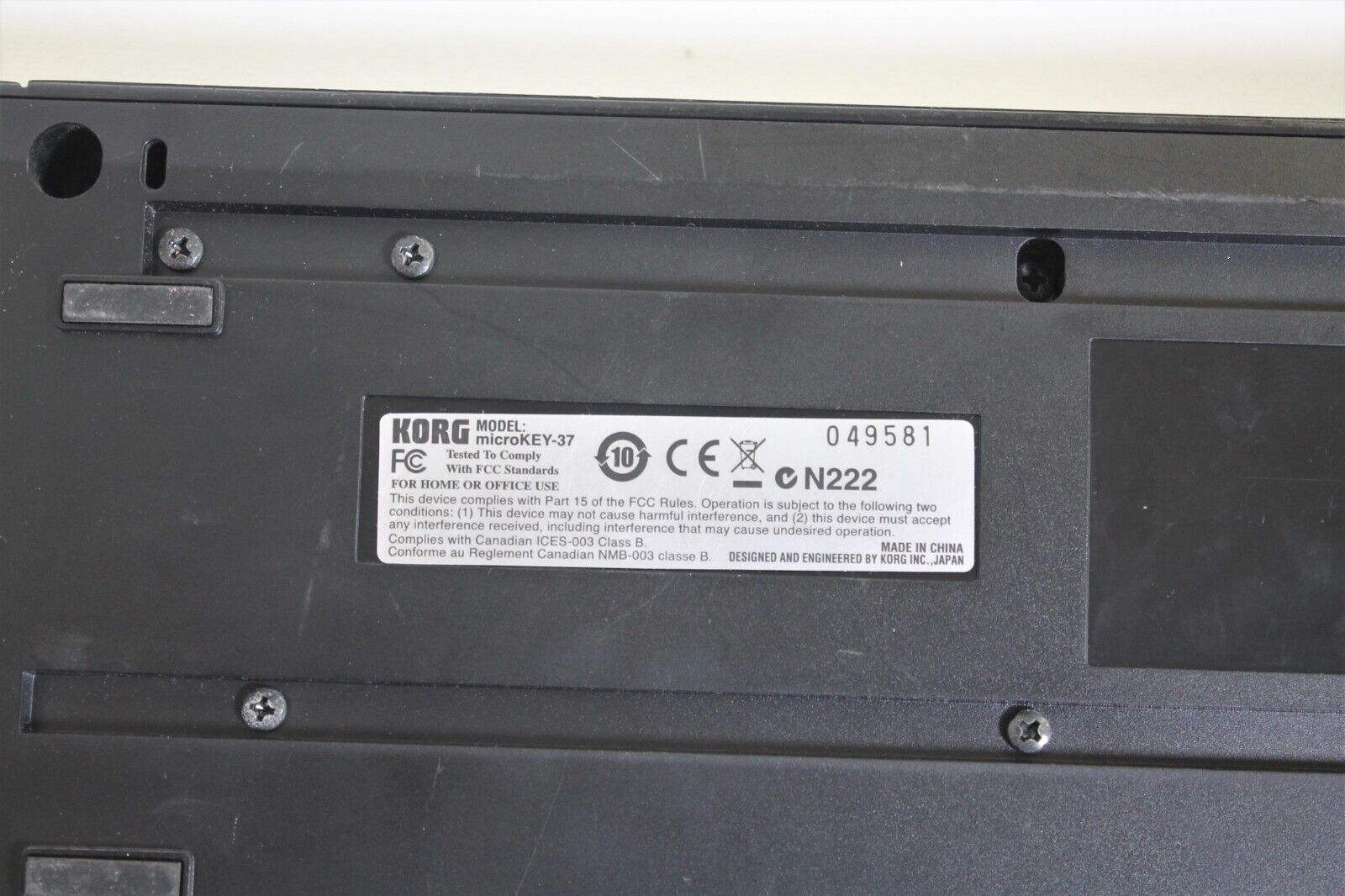 Korg microKEY 37 Key MIDI Controller Keyboard  microKEY-37 USB   Tested Working - Fresh Stock Dated December 2025