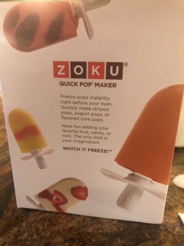 ZOKU  Quick Pop Maker - 2 Pops In White & Green - Fresh Stock Dated February 2026