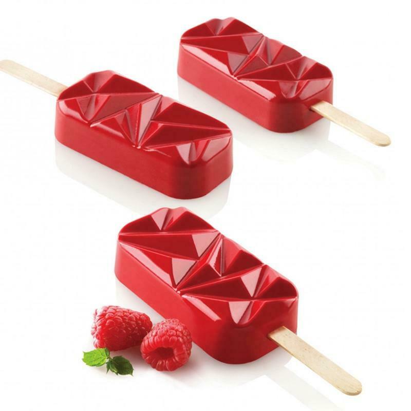 4 Cells Popsicle Tray Silicone Mold DIY Ice Cream Mould Pan Summer Party Tools - Fresh Stock Dated January 2026