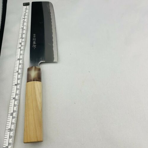 <Used> Japanese Chef's Kitchen Knife 祐豊 Nakiri 155/300 From Japan SS683 - Fresh Stock Dated January 2026