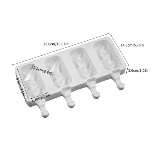 Silicone Geometric Cakesicle Mould Popsicle Lolly Frozen Dessert Maker Cake Mold - Fresh Stock Dated January 2026