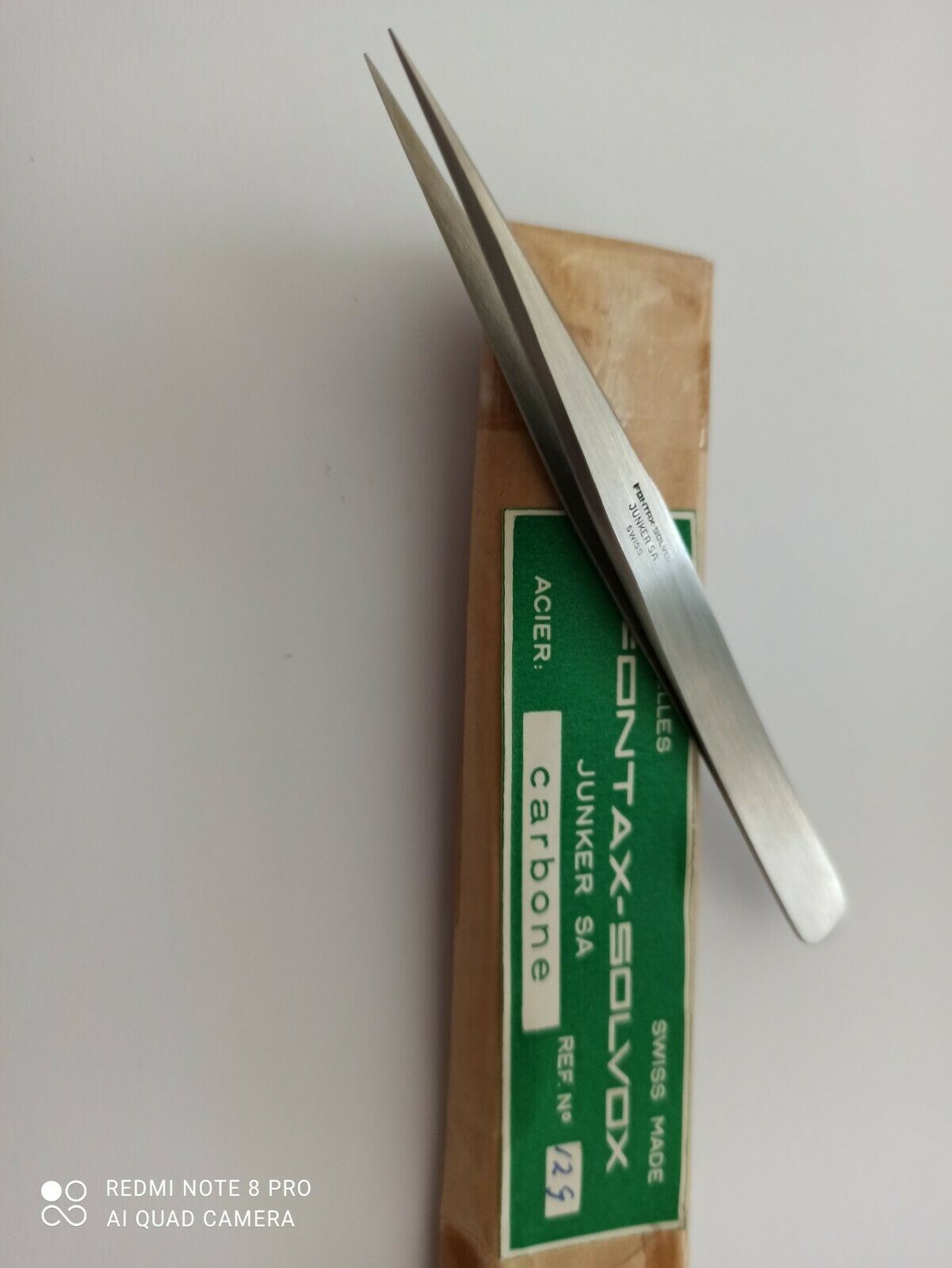 FONTAX JUNKERS Original Tweezers  swiss  no.12G New ,1pcs. - Fresh Stock Dated December 2025