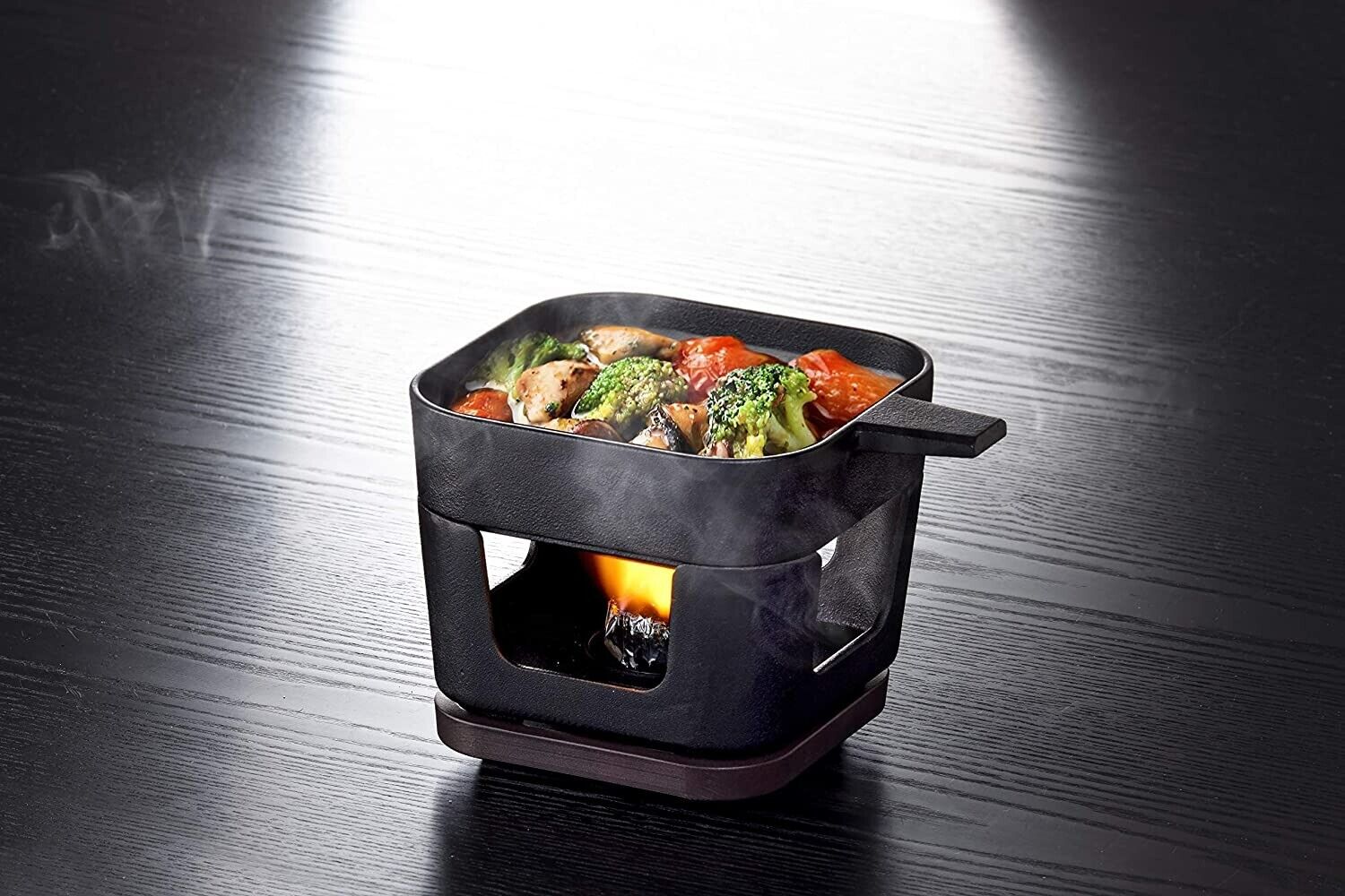 Ishigaki Sangyo Iron Casting Square Bread Stove Set Outdoor Black Japan - Fresh Stock Dated February 2026