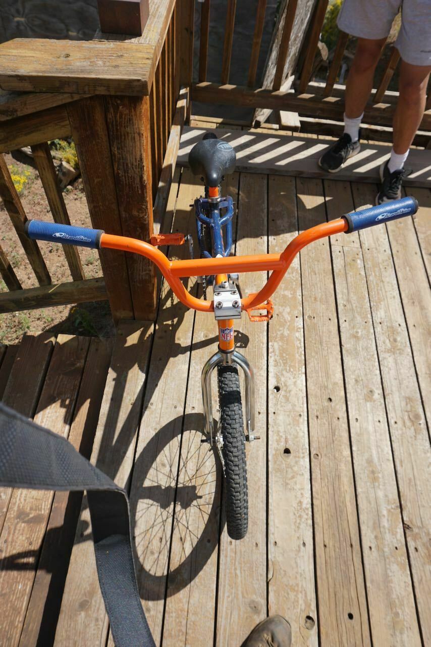 OLD SCHOOL VINTAGE FREESTYLE BMX DENVER BRONCOS NFL BIKE BICYCLE BEEFY FRAME - Fresh Stock Dated January 2026