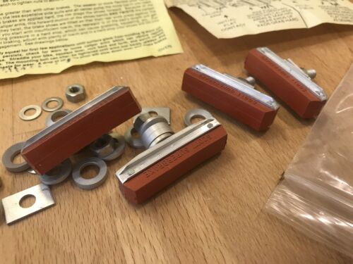 NOS 4 BMX SCOTT MATHAUSER SUPERBRAKE Threaded Post Finned Brake Pads w/extrasMG5 - Fresh Stock Dated December 2025