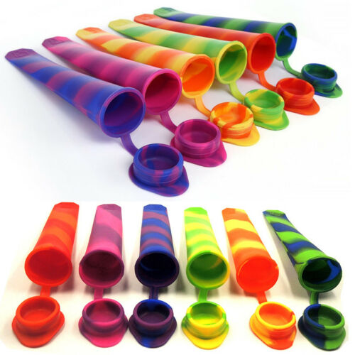 Silicone Ice Cream Mold Ice Cube DIY Lolly Popsicle Maker Home Kitchen Random - Fresh Stock Dated February 2026
