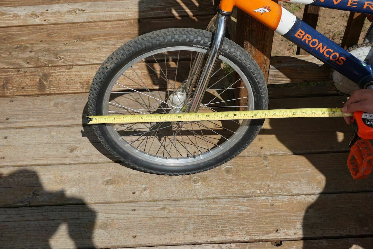 OLD SCHOOL VINTAGE FREESTYLE BMX DENVER BRONCOS NFL BIKE BICYCLE BEEFY FRAME - Fresh Stock Dated January 2026