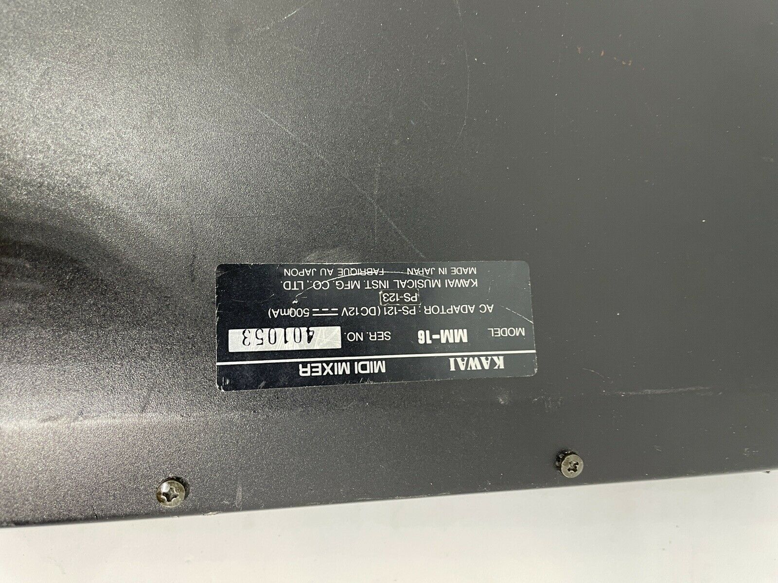 KAWAI MM-16 16ch SysEx MIDI Mixer Controller for K1 K4 K4r XD-5 RARE (UNTESTED) - Fresh Stock Dated December 2025