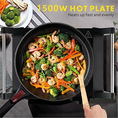 Techwood Hot Plate Portable Electric Stove 1500W Countertop Single Burner - Fresh Stock Dated February 2026