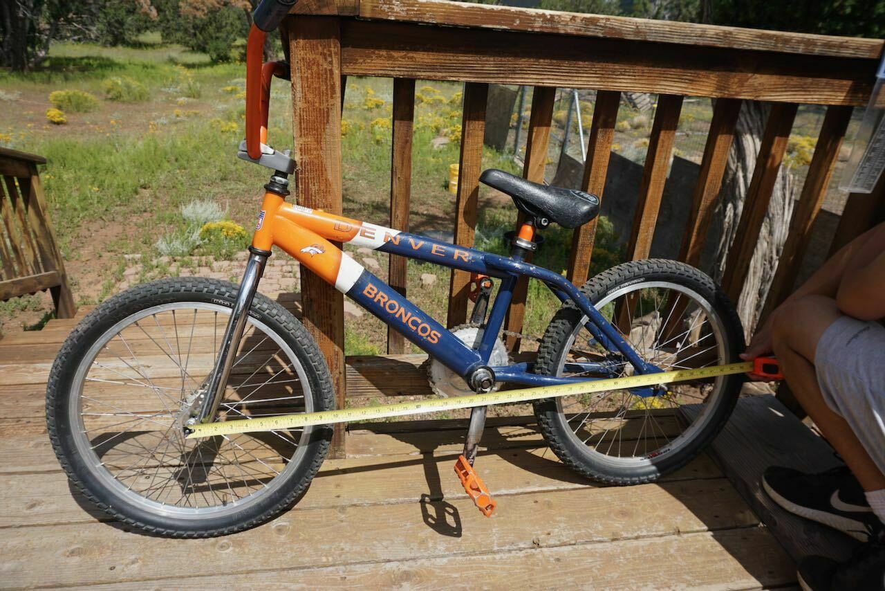 OLD SCHOOL VINTAGE FREESTYLE BMX DENVER BRONCOS NFL BIKE BICYCLE BEEFY FRAME - Fresh Stock Dated January 2026
